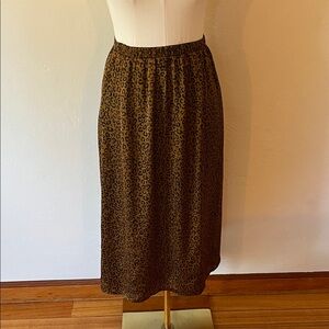 DR2 Leopard Print Brown Skirt